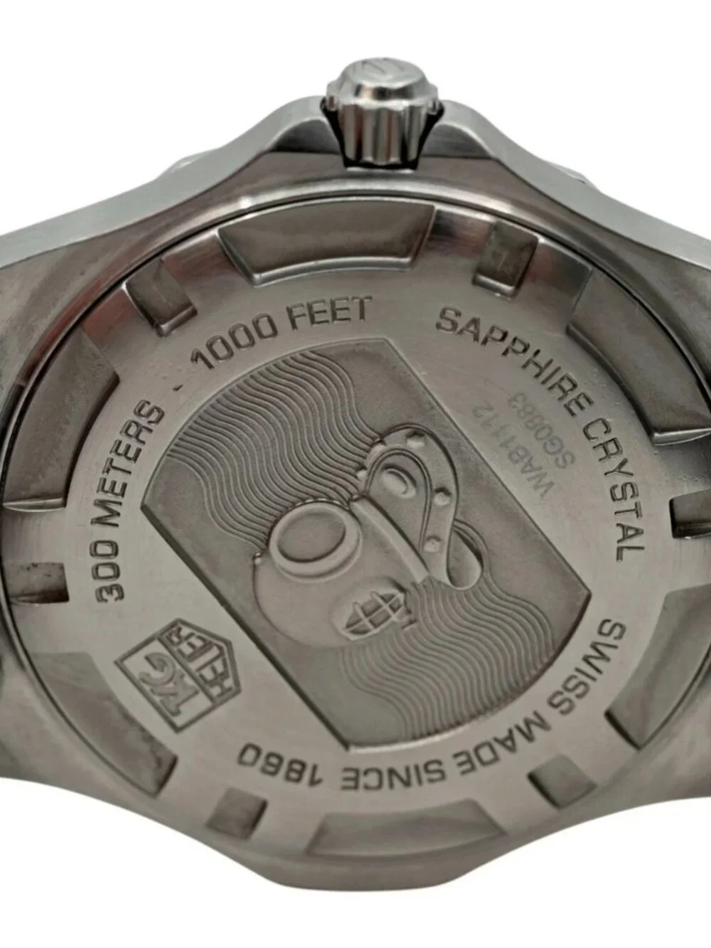 Men's 39mm Tag Heuer Aquaracer 300M Blue Dial Swiss Made SS Watch! Ref: WAB1112!